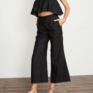 Faithfull the Brand black linen pants